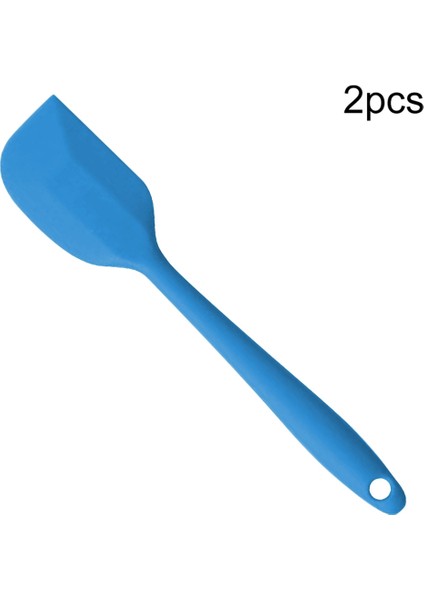 Mutfak Silikon Kremalı Kek Spatula Karıştırma Kazıyıcı Fırça Tereyağı Karıştırıcı Fırçalar Pişirme Aracı Mutfak Eşyaları (Turuncu) Mavi (Yurt Dışından)