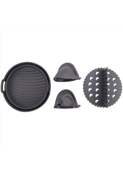 Hava Fritöz Astarı, Bölücü ve Isıya Dayanıklı Eldivenler Yeniden Kullanılabilir Hava Fritöz Aksesuarları Yapışmaz (Yurt Dışından)