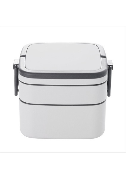 Taşınabilir Plastik Çift Katmanlı Öğle Yemeği Kutusu Isıtma ve Sızdırmaz Çok Katmanlı Fitness Öğrenci Öğle Yemeği Kutusu (Yurt Dışından)