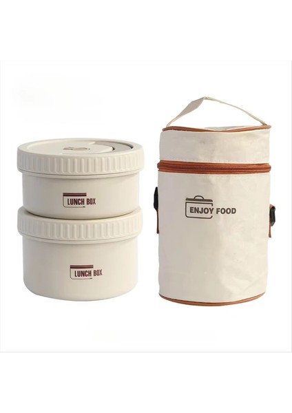 Paslanmaz Çelik Termal Yalıtımlı Öğle Yemeği Kutusu, Yalıtım Torbalı Yemek Konteyneri, Sıcak ve Soğuk Yemekler Için Yiyecek Depolama B B (Yurt Dışından)