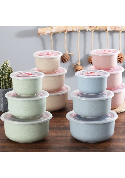 Bento Kutusu Buğday Saman Öğle Yemeği Kutusu Kapaklı Çevre Dostu Salata Kasesi Mikrodalga Gıda Saklama Kabı Yeşil Olabilir (Yurt Dışından) modelleri