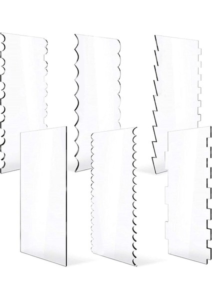 6'sı 1 Arada Şeffaf Akrilik Kek Kazıyıcı Seti (Yurt Dışından) fiyatları