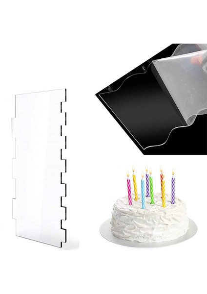 6'sı 1 Arada Şeffaf Akrilik Kek Kazıyıcı Seti (Yurt Dışından) fırsatları