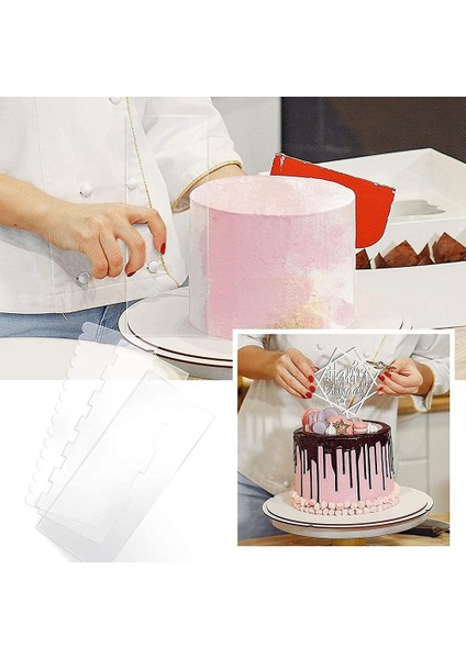 6'sı 1 Arada Şeffaf Akrilik Kek Kazıyıcı Seti (Yurt Dışından) indirimleri