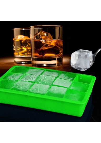 15 S Dıy Büyük Buz Küpü Kalıp Kare Şekli Silikon Buz Tepsisi Meyve Dondurma Makinesi (Yurt Dışından) fırsatları