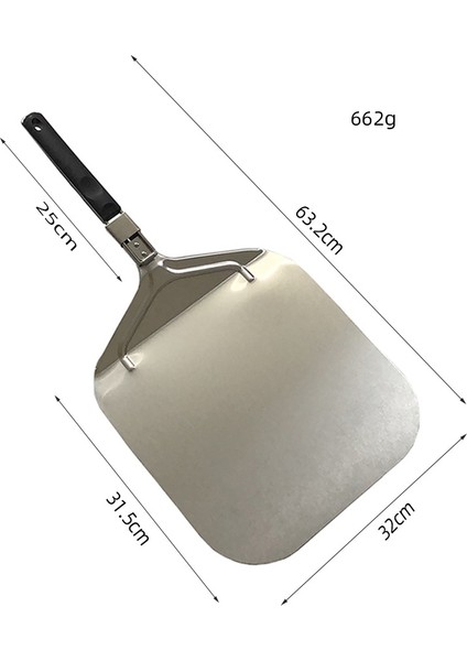 Saplı Katlanabilir Pizza Kek Alüminyum Spatula Katlanabilir Spatula(A) (Yurt Dışından) fiyatları