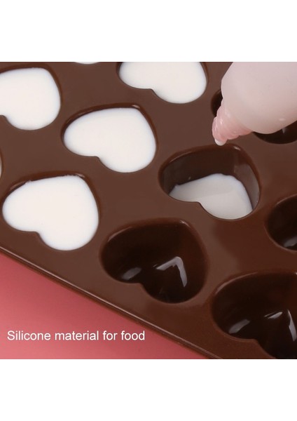 8 Adet Silikon 15 Kek Çikolatalı Buz Kalıbı Aşk Şekli (Kahverengi) (Yurt Dışından) indirimleri