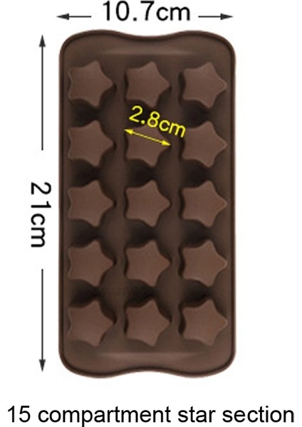 2 Adet Silikon Çikolata Jly Şeker Kalıbı, Stil: Yıldız (Yurt Dışından) fiyatları