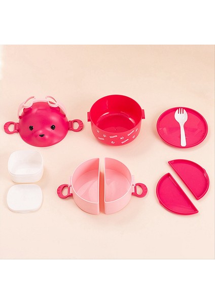 Istiflenebilir Bento Kutusu Taşınabilir Sızıntı Geçirmez Bento Kutusu Japon Tarzı Çift Katmanlı Bento Kutu Kahverengi (Yurt Dışından) modelleri