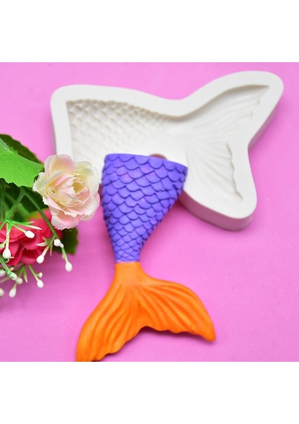 Mini Denizkızı Kuyruğu Sıvı Silikon Kalıp Büyük (Gri) 15-94 (Yurt Dışından) indirimleri