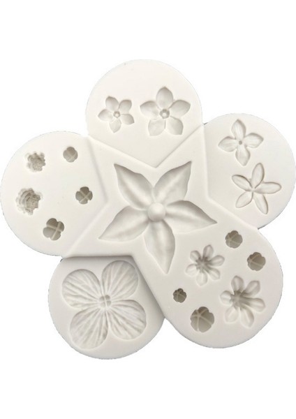 Çiçek ve Yaprak Kombinasyonu Silikon Kalıp Dıy Modelleme Aracı (Yurt Dışından)