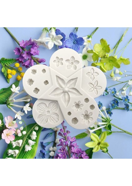 Çiçek ve Yaprak Kombinasyonu Silikon Kalıp Dıy Modelleme Aracı (Yurt Dışından) modelleri