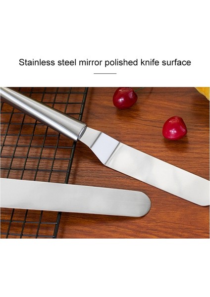 Paslanmaz Ste Krem Spatula Paslanmaz Ste Bl Kek Spatula Pişirme Kazıyıcı Pişirme Araçları (6-Inç Kavisli) (Yurt Dışından) modelleri