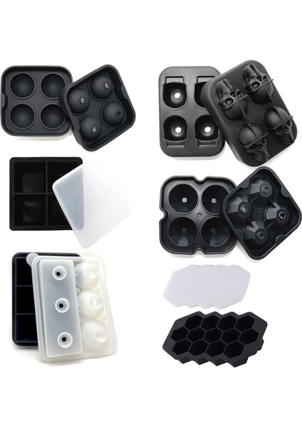 Silikon Buz Tepsisi Kalıbı 4 Izgaralı Kafatası (Yurt Dışından) fiyatları