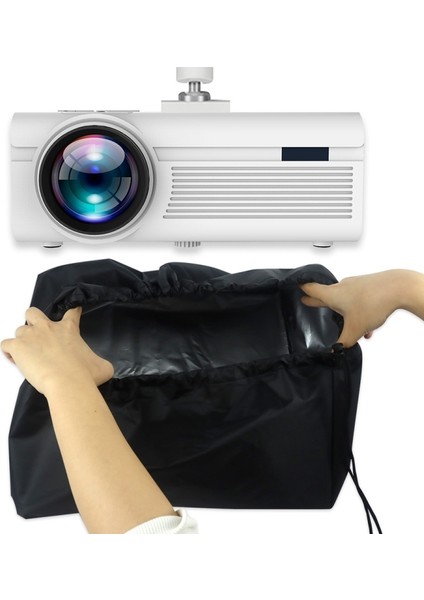 Oxford Kumaş Dayanıklı Projeksiyon Toz Kapağı 35X35X22CM Siyah (Yurt Dışından) fiyatları