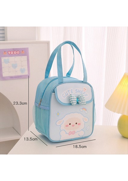 Kawaii Kızlar Için Öğle Yemeği Çantası Sevimli Öğle Yemeği Kutusu Çanta Yalıtılmış Çanta Yeniden Kullanılabilir Çanta Sıcak Veya Soğuk Iş Bej (Yurt Dışından) indirimleri