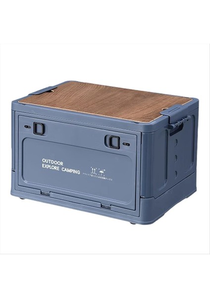 Açık Kamp Katlanır Turistik Masa Depolama Kutusu Araba Depolama Kutusu Açık Seyahat Depolama Kamp Ekipmanı Mavi, S (Yurt Dışından)