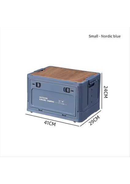 Açık Kamp Katlanır Turistik Masa Depolama Kutusu Araba Depolama Kutusu Açık Seyahat Depolama Kamp Ekipmanı Mavi, S (Yurt Dışından) indirimleri
