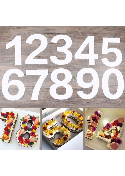 2 Pcs Numaralı Kek Kalıbı Kek Dekorasyon Araçları (Yurt Dışından) fiyatları