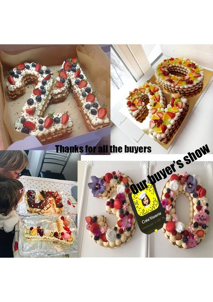 2 Pcs Numaralı Kek Kalıbı Kek Dekorasyon Araçları (Yurt Dışından) fırsatları