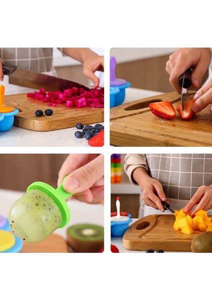 Silikon Mini Buz Pops Kalıp Dondurma Topu Lolly Maker Popsicle Kalıpları Bebek Dıy Gıda Takviyesi Aracı (Yurt Dışından) fiyatları
