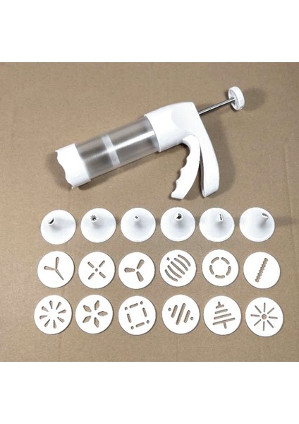 Kurabiye Krema Süsleme Tabancası 18'i 1 Arada (Yurt Dışından) fiyatları