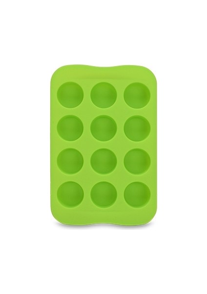 Silikon Çikolata Kalıp Tepsisi Yaratıcı Geometri Şekilli Buz Küpü Kek Dekorasyon Kalıp Yuvarlak (Yurt Dışından)