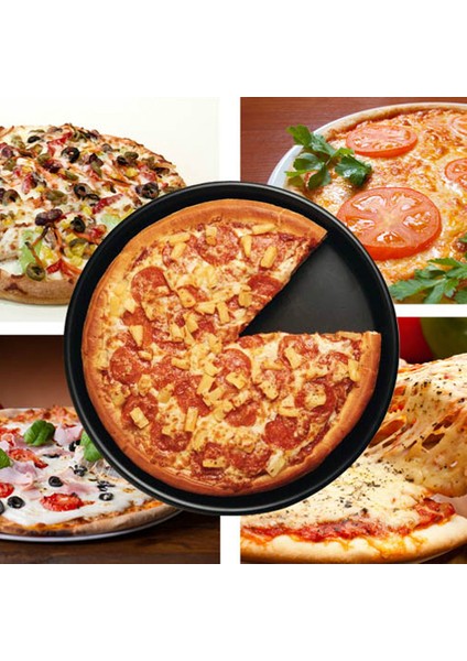 6 Inç Yuvarlak Yapışmaz Pizza Tavası Tepsisi (Yurt Dışından)