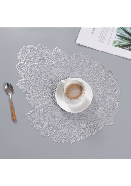 Yaprak Pvc Isıya Dayanıklı Servis Altlığı Içecek Gl Bardak Altlığı, Ebat: 37X47CM (Yurt Dışından)