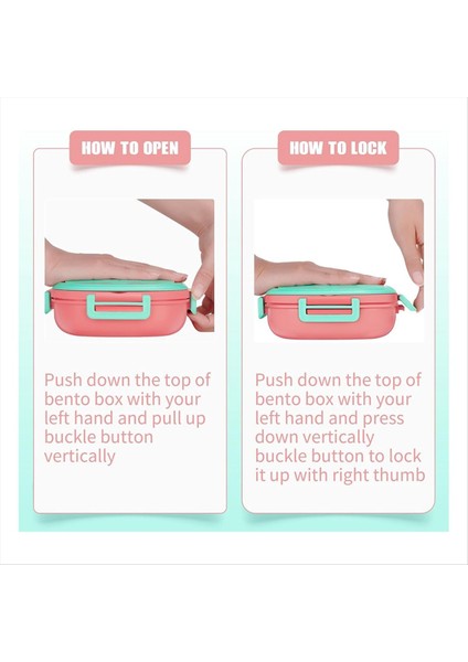 Paslanmaz Çelik Çocuk Bento Kutusu, Sızıntı Kanıtı, 3 Bölmeli, 1 Ila 3 Pembe Için Çatal Bıçak Takımı-Ideal Porsiyon Boyutlarına Sahip Öğle Yemeği Kutusu (Yurt Dışından) indirimleri