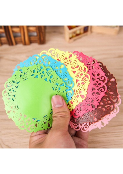 10 Adet Dantel Çiçek Sıcak Bardak Altlığı Silikon Fincan Altlığı Kayma Yalıtım Yastığı Bardak Mat Ped Sıcak Içecek Tutucu (Yurt Dışından) fırsatları
