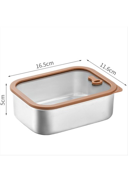 Temperli Cam Kapaklı Paslanmaz Çelik Gıda Kapları, Sızıntılı Yemek Hazırlık Kapları, Hava Geçirmez Kaplar Yeniden Kullanılabilir (Yurt Dışından) fiyatları