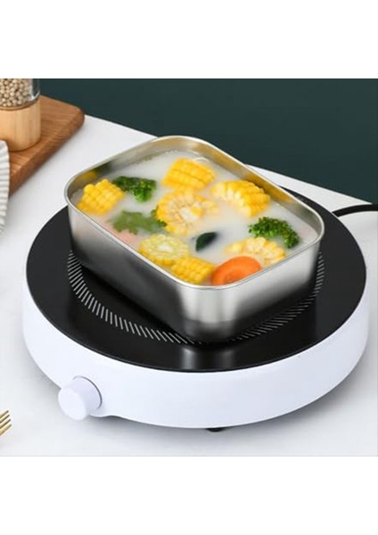 Temperli Cam Kapaklı Paslanmaz Çelik Gıda Kapları, Sızıntılı Yemek Hazırlık Kapları, Hava Geçirmez Kaplar Yeniden Kullanılabilir (Yurt Dışından) modelleri