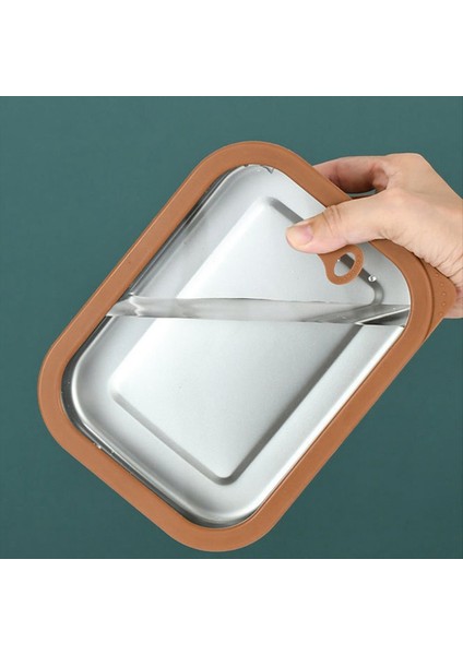 Temperli Cam Kapaklı Paslanmaz Çelik Gıda Kapları, Sızıntılı Yemek Hazırlık Kapları, Hava Geçirmez Kaplar Yeniden Kullanılabilir (Yurt Dışından) indirimleri