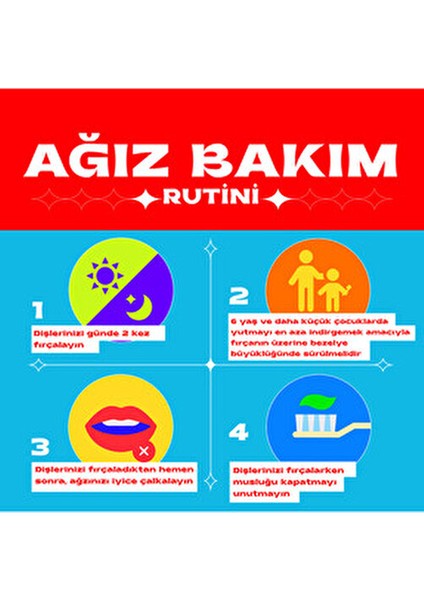 Fresh Blast Diş Macunu Beyazlatıcı Etkili 50 ml X4 Adet Gün Boyu Ferah Nefes