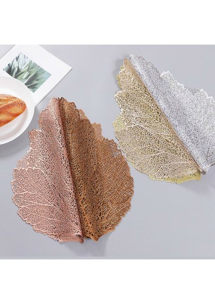 Yaprak Pvc Isıya Dayanıklı Servis Altlığı Içecek Gl Bardak Altlığı, Ebat: 37X47CM (Yurt Dışından) modelleri
