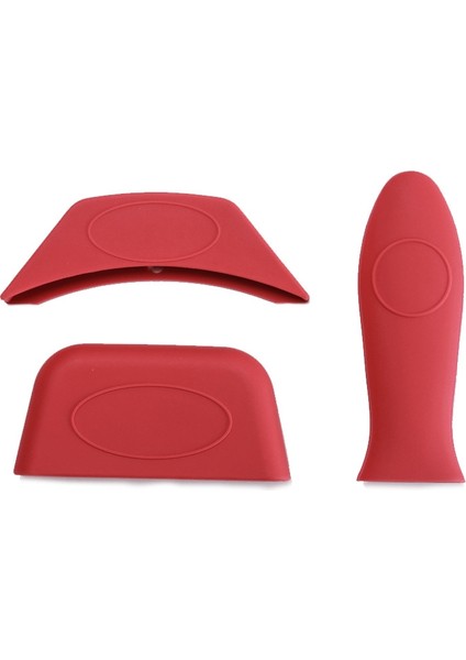 3 Parça / Set Kırmızı Silikon Yalıtım Pedi (Yurt Dışından)