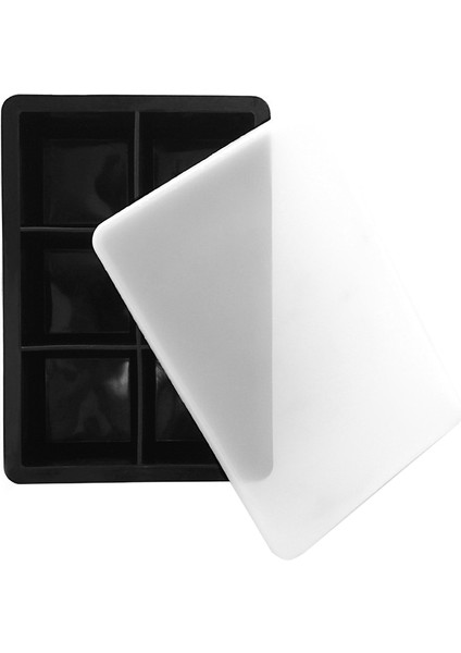 Silikon Buz Kalıp Kalıbı 6 Izgaralı Kare Kapak (Yurt Dışından)