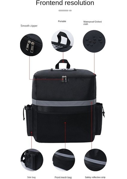 Gıda Dağıtım Sırt Çantası Pizza Teslim Torbası Bisiklet Teslimat Için Yalıtım Torbası Taşıma Sıcak/soğuk Için Yiyecek Teslim Çantası (Yurt Dışından) fırsatları