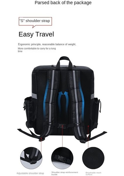 Gıda Dağıtım Sırt Çantası Pizza Teslim Torbası Bisiklet Teslimat Için Yalıtım Torbası Taşıma Sıcak/soğuk Için Yiyecek Teslim Çantası (Yurt Dışından) indirimleri