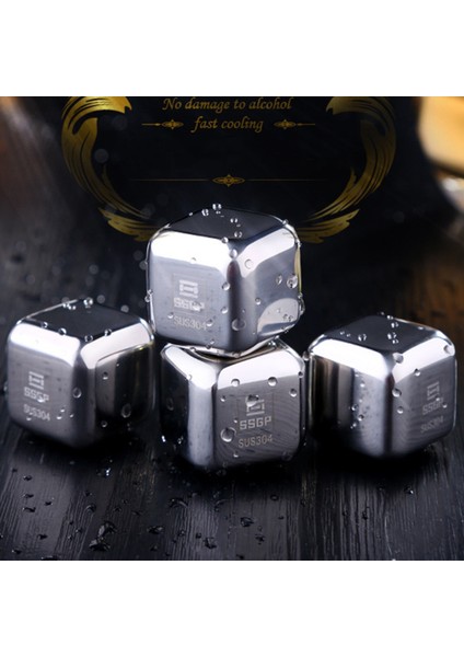 8 Pcs Paslanmaz Çelik Soğutma Yeniden Kullanılabilir Buz Küpleri (Yurt Dışından) fiyatları
