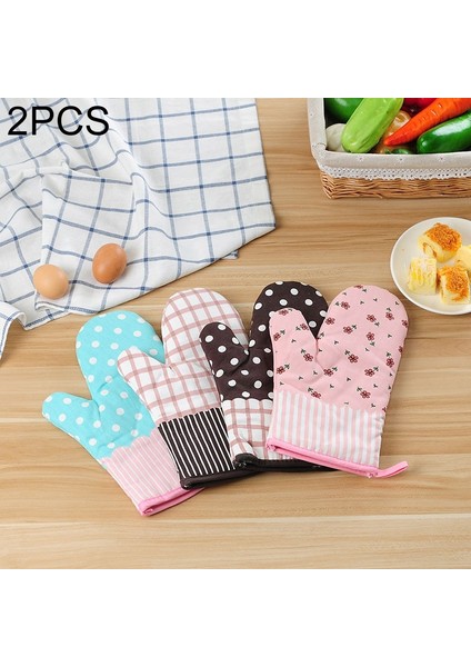 Kalınlaştırılmış Haşlanma Önleyici Pişirme Eldiveni Rastgele Renk Divery 2 Parça (Yurt Dışından)