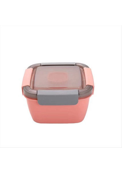 Çatal Soslu Plastik Öğle Yemeği Kutusu Öğle Yemeği Kutusu, Mikrodalgada Piknik Kutusu Salata Meyve Koruma-A (Yurt Dışından)