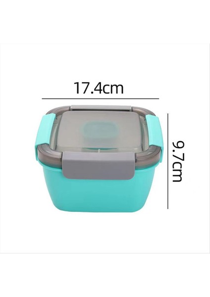 Çatal Soslu Plastik Öğle Yemeği Kutusu Öğle Yemeği Kutusu, Mikrodalgada Piknik Kutusu Salata Meyve Koruma-A (Yurt Dışından) fırsatları