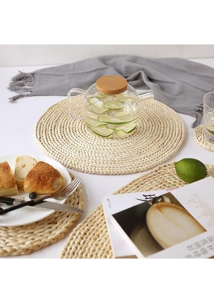 2 Adet Kaymaz Doğal Mısır Dokuma Yalıtımlı Çay Altlığı Oval Servis Altlığı 30X45.5CM (Yurt Dışından) modelleri