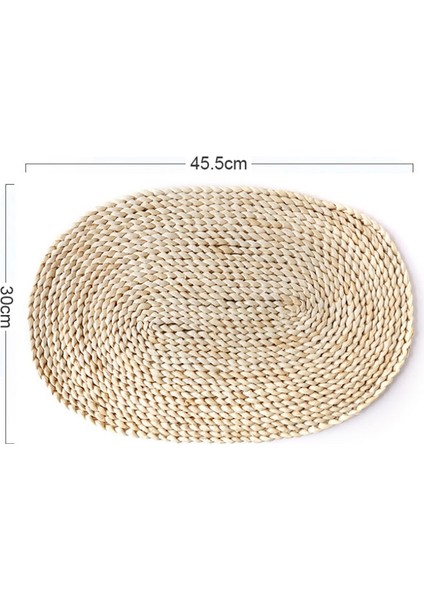 2 Adet Kaymaz Doğal Mısır Dokuma Yalıtımlı Çay Altlığı Oval Servis Altlığı 30X45.5CM (Yurt Dışından) indirimleri