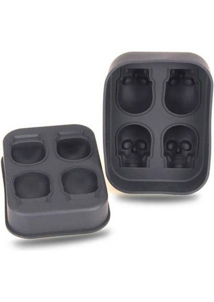 Cadılar Bayramı 3D Kafatası Kafa Buz Küpü Kalıbı (Yurt Dışından) fiyatları