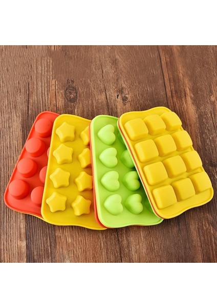 Silikon Çikolata Kalıp Tepsisi Yaratıcı Geometri Şekilli Buz Küpü Kek Dekorasyon Kalıp Yuvarlak (Yurt Dışından) modelleri