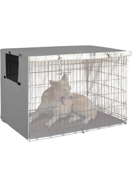 Oxford Kumaş Evcil Hayvan Kafesi Örtüsü Dış Mekan 124.5X79X84CM (Yurt Dışından)