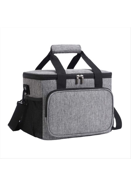 Öğle Çantası Yalıtılmış Kadınlar/erkekler Için Öğle Yemeği Kutusu Ayarlanabilir Omuz Kayışı ile Yeniden Kullanılabilir Öğle Yemeği Çantası, Ön Fermuarlı Cep A (Yurt Dışından)